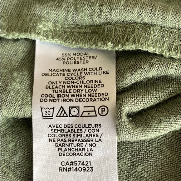 LOFT Sage Green Ruffle Sleeve Long Sleeve Blouse - Picture 10 of 10